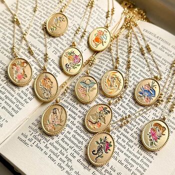 Fable Gemini Zodiac Necklace, 3 of 6