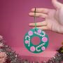 Wreath Christmas Tree Ornament Bauble Decor, thumbnail 1 of 4