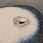 Family Initials Silver Signet Ring, thumbnail 5 of 9