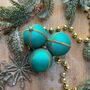 Upcycled Saree Akshara Paradise Christmas Bauble, thumbnail 3 of 4