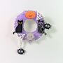 Halloween Fall Wreath Brooch Glow In The Dark Acrylic, thumbnail 1 of 10