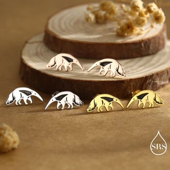 Sterling Silver Ant Eater Stud Earrings, 6 of 12