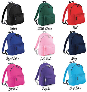 Personalised Varsity Kids Rucksack, 5 of 5