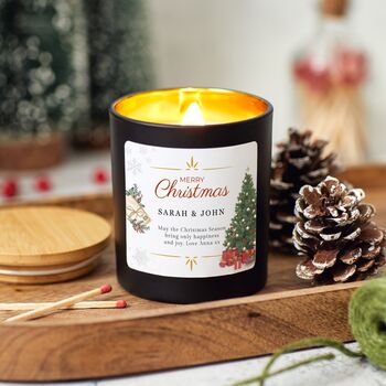 Personalised Christmas Scented Candle Gift Set, 3 of 10