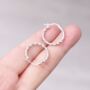 Silver Twisted Hoops, 925 Sterling Silver, thumbnail 1 of 7