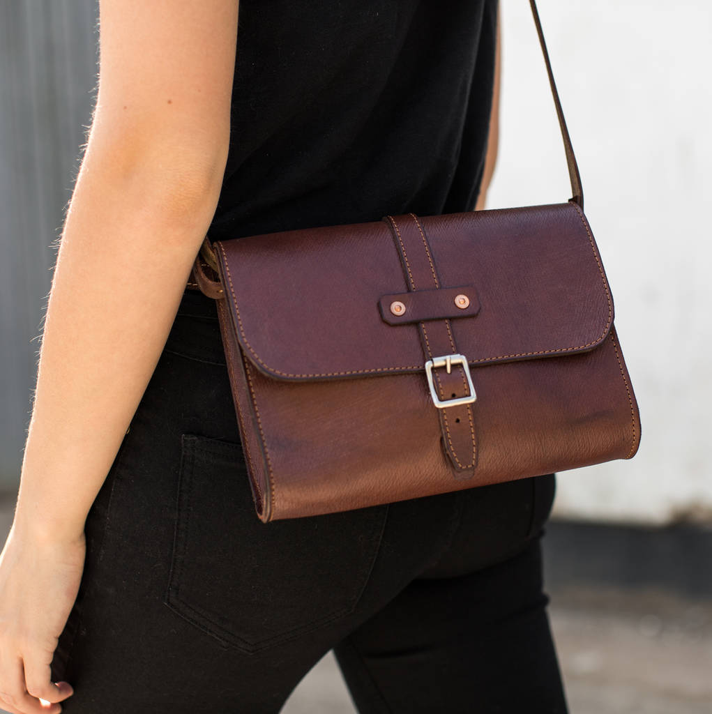 Baja Personalised Leather Handbag By Tanner Bates | notonthehighstreet.com