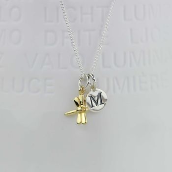 Personalised Miniature Dragonfly Necklace, 3 of 7
