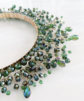 ‘Annalise’ Green Bridal Crown, 4 of 5