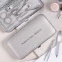 Personalised Ladies Manicure Set Silver Pearl, thumbnail 4 of 12