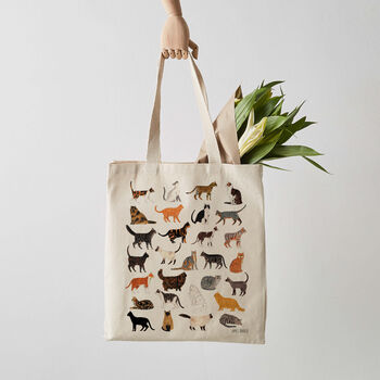 Cat Canvas Tote Bag, 4 of 4