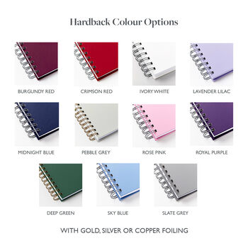 Personalised Compass Luxe Hardback Notebook, 5 of 9