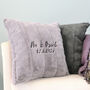 Personalised Super Soft Embroidered Cushion, thumbnail 3 of 6