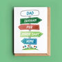 Personalised Signpost Card For Him, thumbnail 2 of 5