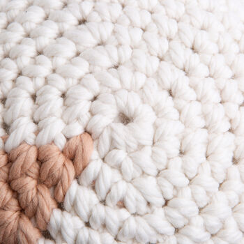 Boho Circular Cushion Easy Crochet Kit, 4 of 9