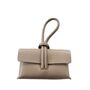 Leather Clutch Crossbody Bag With Knot Handle And Strap, thumbnail 6 of 12