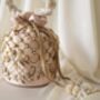 Isha Nude Pink Silk Potli Bag, thumbnail 4 of 5