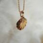Pearl Shell Locket Pendant Necklace In14k Gold Plated In Adjustable Link Chain, thumbnail 6 of 6