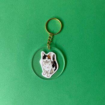 Personalised Pet Portrait Keychain, 7 of 11