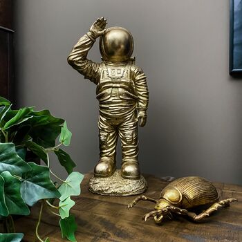 Astronaut Gold Standing Figure, 2 of 6