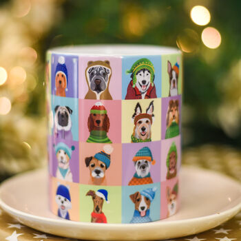 Colourful Dog Lover Christmas Mug Stocking Filler, 7 of 12