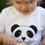 Organic Cotton Panda Baby T Shirt, thumbnail 2 of 4