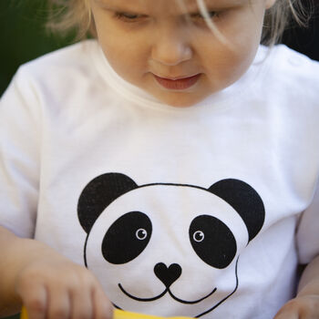 Organic Cotton Panda Baby T Shirt, 2 of 4