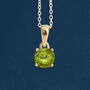 9ct Gold August Birthstone Necklace, thumbnail 1 of 12