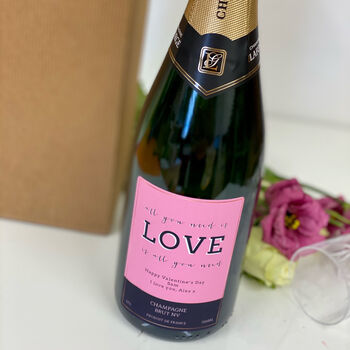 Personalised Valentines 'Love' Champagne, 3 of 6