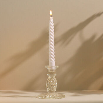 Soft Pastel Beeswax Soy Blend Spiral Twist Candles, 6 of 9