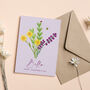 Personalised Flower Valentine's Day Card, thumbnail 9 of 9