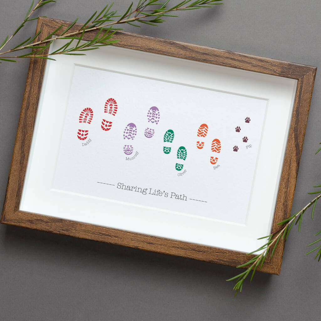 Personalised Family Print 'Sharing Life's Path', 1 of 2