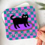 Antisocial Cat Coaster, thumbnail 3 of 4