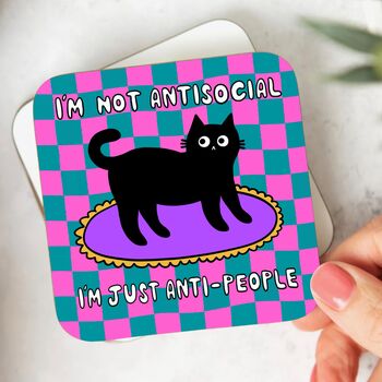 Antisocial Cat Coaster, 3 of 4