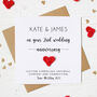 Personalised 2nd Cotton Wedding Anniversary Card, thumbnail 2 of 7