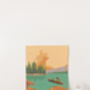 Bass Lake USA Travel Poster Art Print, thumbnail 2 of 8
