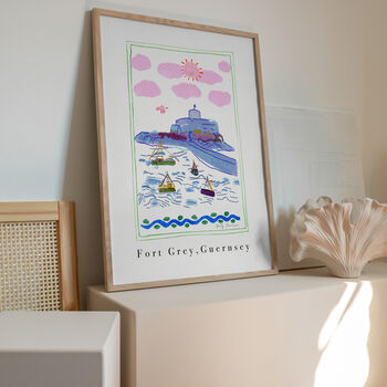 Fort Grey Scene, Guernsey, Channel Islands Art Print, 4 of 4