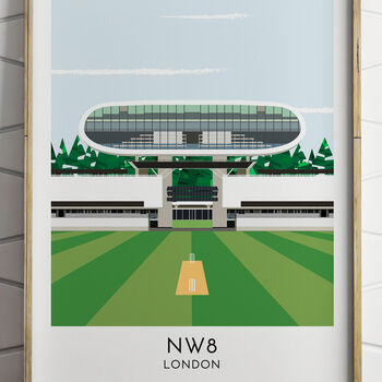 Custom Contemporary Illustration Of Any Cricket Ground, 5 of 8