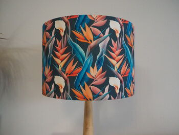 Tropical Floral Bird Of Paradise Lampshade, 5 of 6