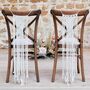 Two Macrame Hanging Decorations Wedding Chairs, thumbnail 1 of 2