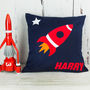 Personalised Space Rocket Baby Blanket, thumbnail 4 of 4