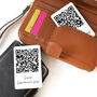 Personalised Q Code Secret Message Metal Wallet Card, thumbnail 2 of 2