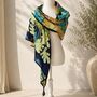 Midnight Jungle Leopard Sarong Scarf, thumbnail 2 of 6