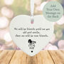 Personalised Porcelain Heart We Will Be Friends Until We're Old Keepsake Gift, thumbnail 1 of 2
