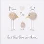 Personalised New Baby Glitter Pebble Picture, thumbnail 3 of 3