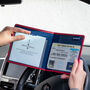 Disabled Blue Badge Parking Permit Wallet Made From Recycled Bottles In Raspberry, thumbnail 2 of 11