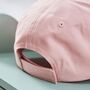 Personalised Bumblebee Baseball Cap In Pink, thumbnail 3 of 4