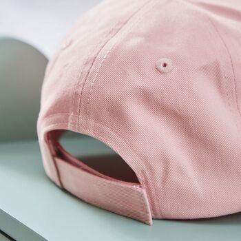 Personalised Bumblebee Baseball Cap In Pink, 3 of 4