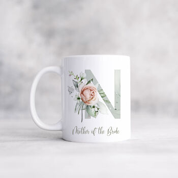 Wedding Gift Mugs With Floral Monograms, 4 of 7