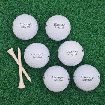 Six Personalised Golf Balls. Four Brands To Choose From. Any Logo, Photo Or Text. Free Gift Box, 8 of 12