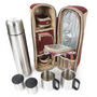 Deluxe Two Person Flask And Mug Picnic Set Mulberry Red, thumbnail 5 of 8